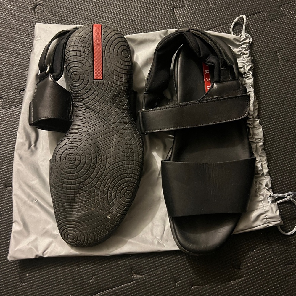 Prada Men’s Black Leather Shoes - Picture 2 of 5
